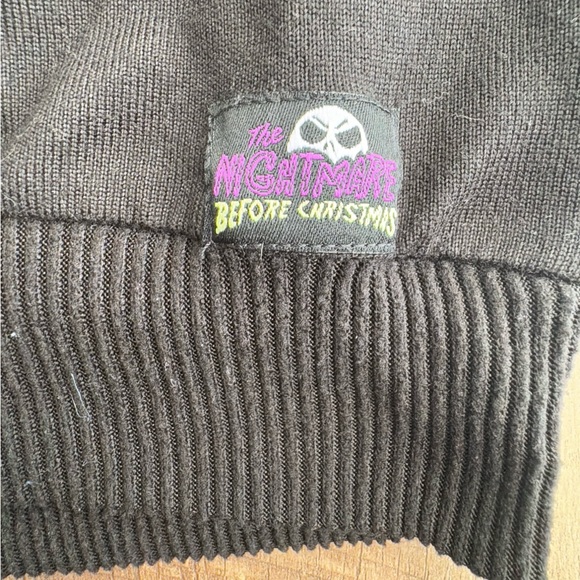 Disney sleepwear M sweater night gown black purple nightmare before Christmas - Picture 3 of 9